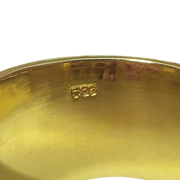 14K Yellow Gold Lab Created Pink Sapphires and Diamond Ring Size 7.25 #16167 - Picture 6 of 9